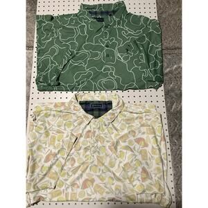 William Murray Golf Polo Lot of 2 “Lemon Life & Cocktails” Mens XXL Used